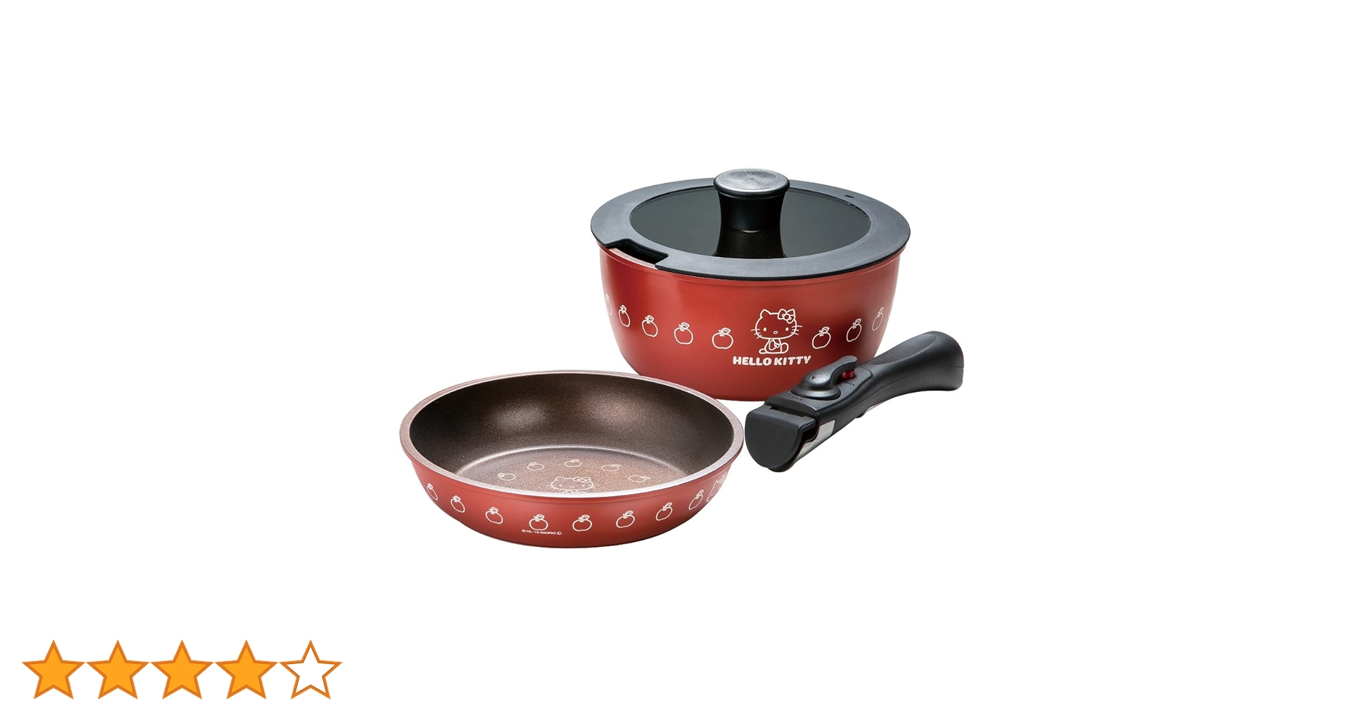 新品　スケーター　ハローキティ　取っ手が外れる　鍋＆フライパン　20cm 51UlitOO6jL._UF350,350_QL80_.jpg